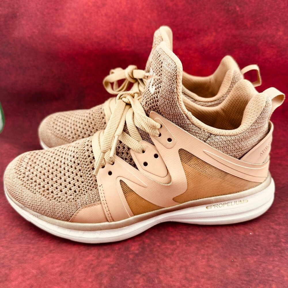 APL ATHLETIC PROPULSION LABS WOMEN'S ASCENT SNEAKERS BLUSH PINK/ROSE GOLD SIZE 7 - Picture 3 of 9